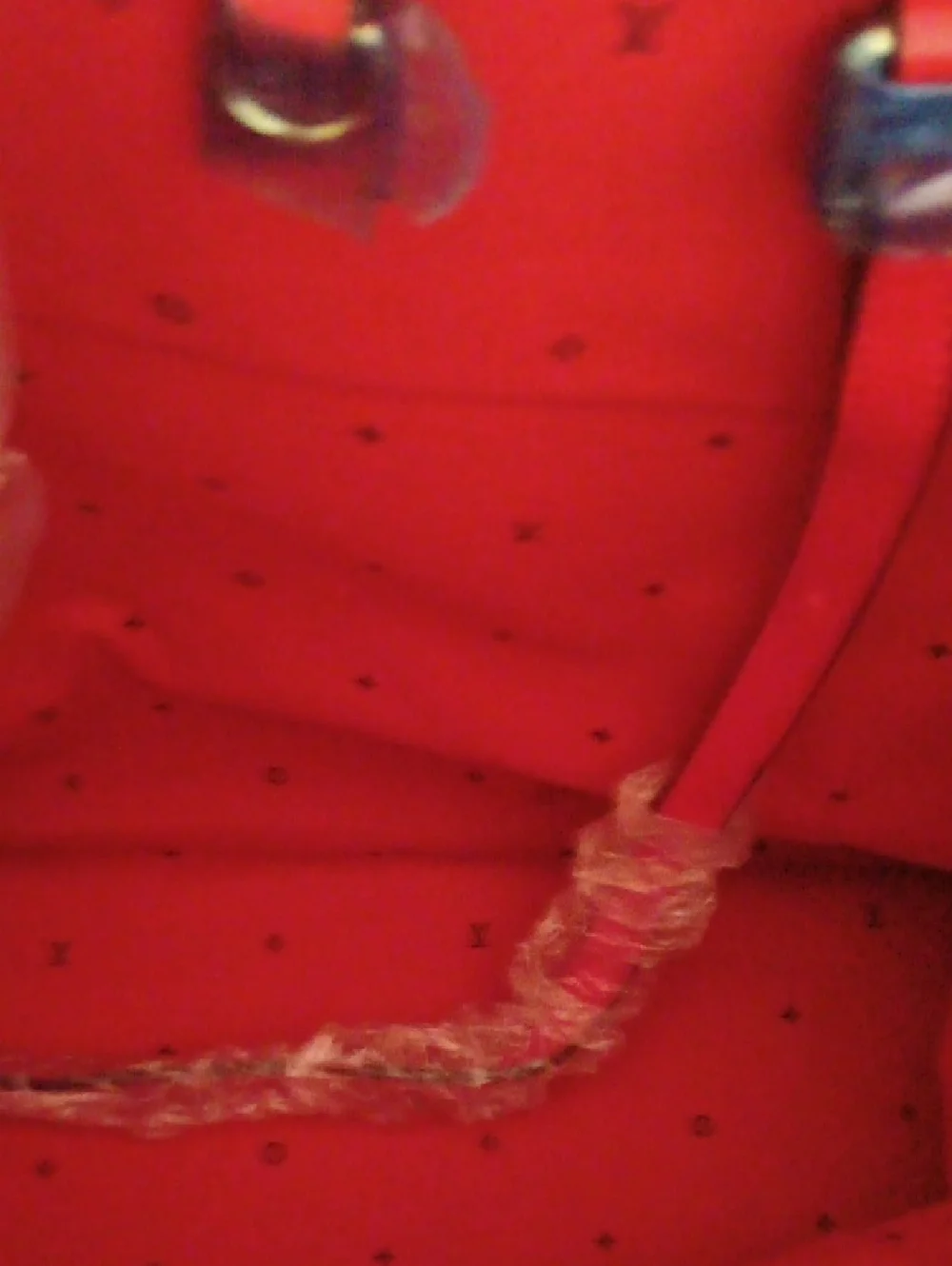 AUTHENTIC Louis Vuitton Red, Pink & Purple Monogram Tote Large Date Code NwOT - Picture 3 of 5